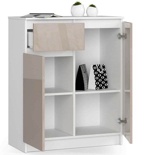 Komoda Kaveri (cappuccino lesk)