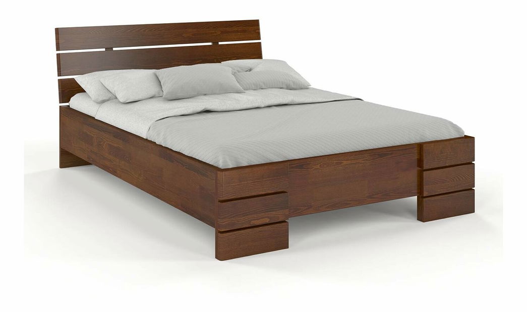 Manželská postel 200 cm Naturlig Lorenskog High (borovice)