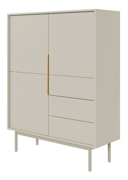 Komoda Verdio V4 (šedobéžová) *bazar