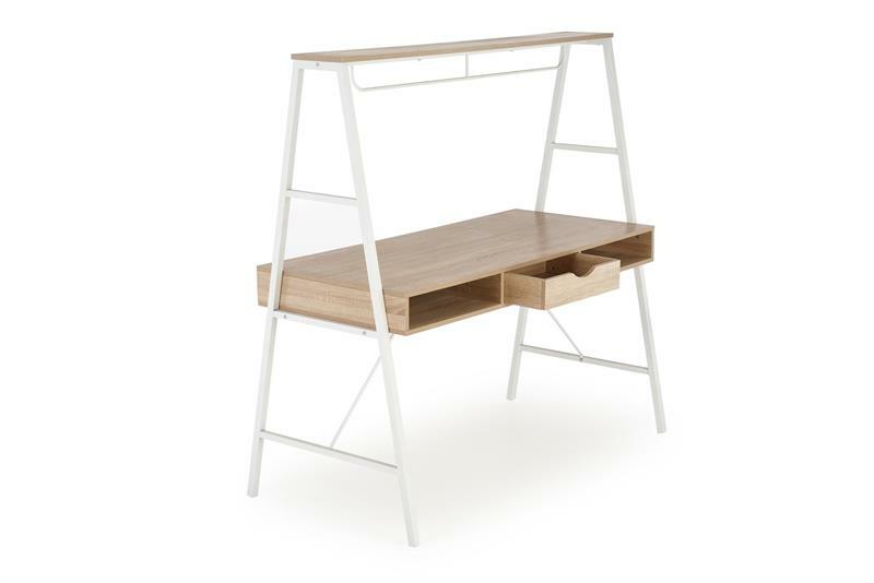 Pc stolek Britni (dub sonoma + bílá)