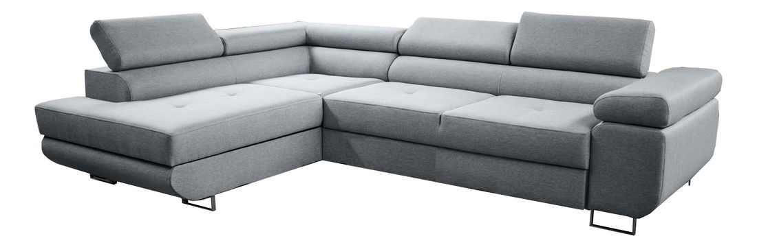 Rohová sedačka Moshe (světle šedá) (L)