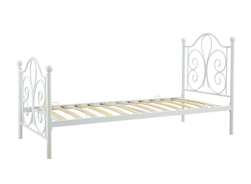 Jednolůžková postel 90 cm Patience (bez matrace) (bílá)