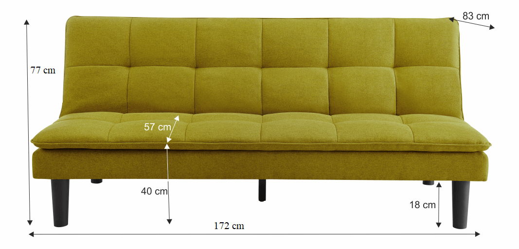 Pohovka Laria (zelená)