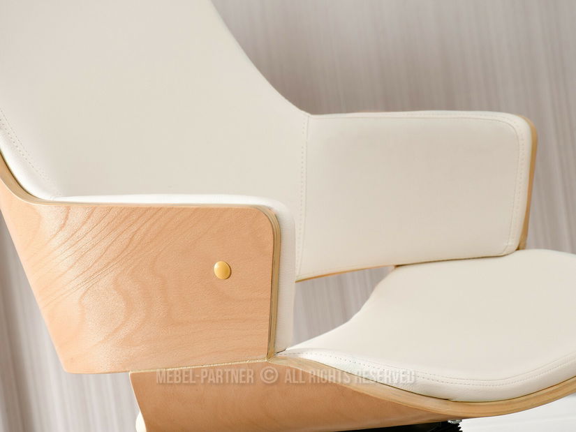 Židle Oscaro (krémová + chromová)