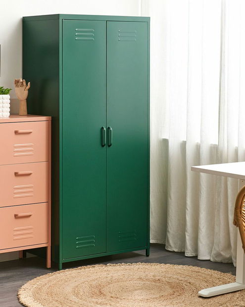 Policová skříň Verna (zelená)