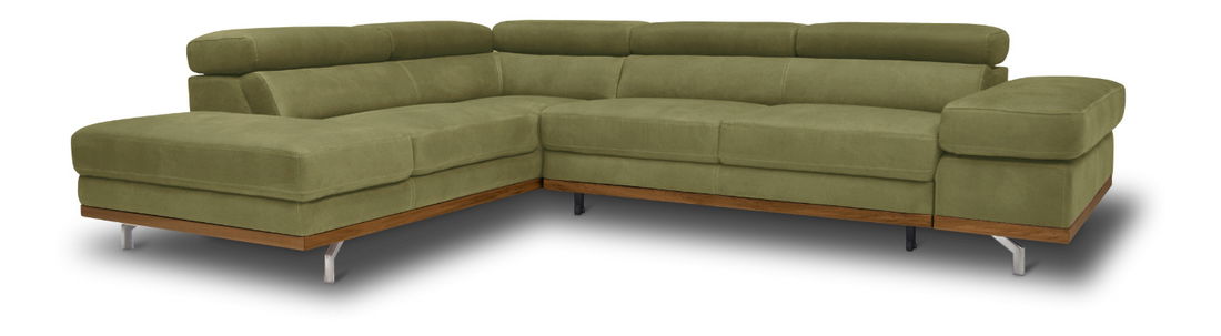 Rohová sedačka BRW Carmen (olivová) (L)