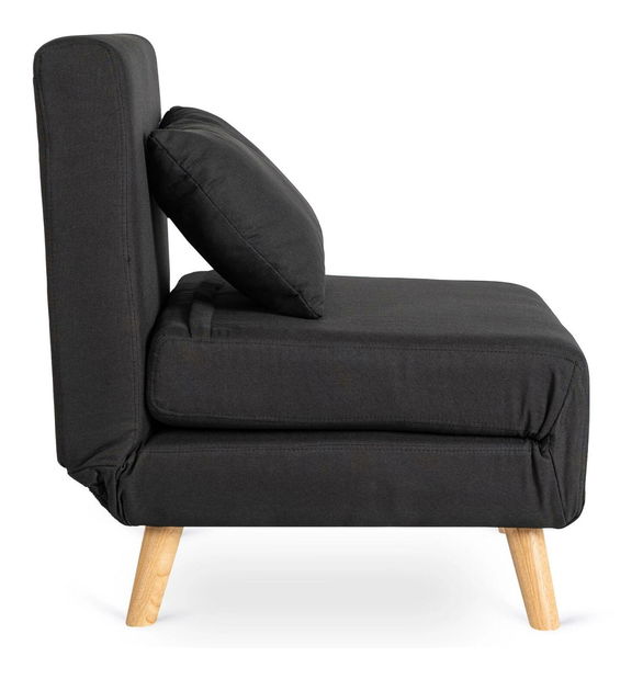 Rozkládací křeslo Motecacleta 1 (černá)