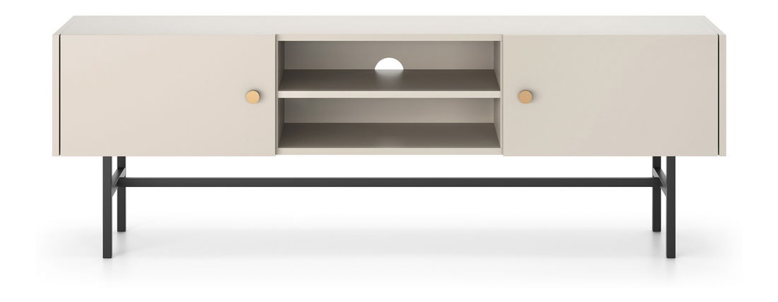 TV stolík/skříňka Desanta (béžová + černá)
