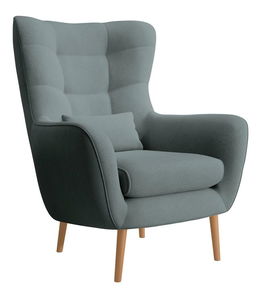 Křeslo Veneza 1 (šedá + buk)