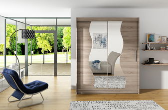 Šatníková skříň Walton S (trufla)