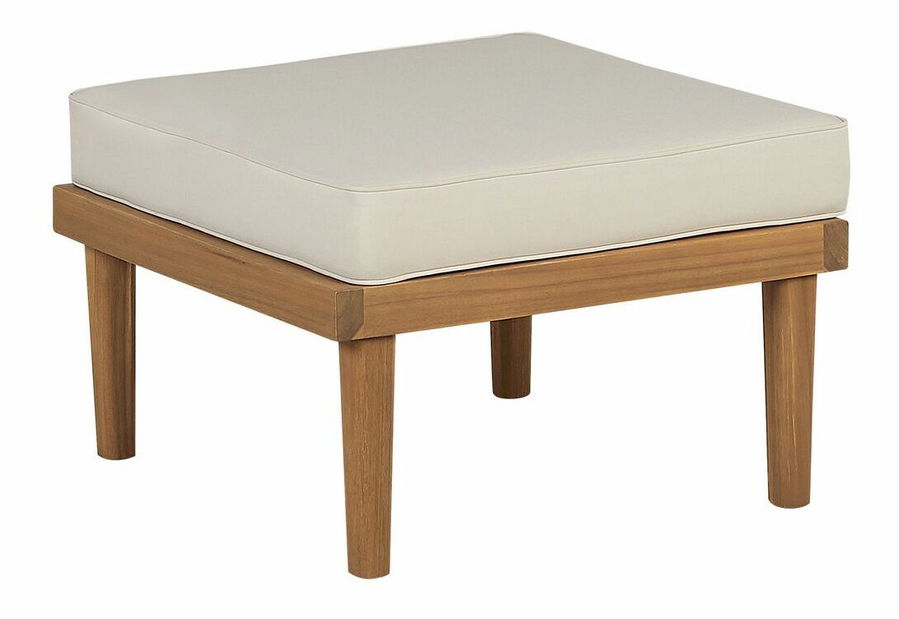 Zahradní sestava Blas (světlé akáciové dřevo + krémová bílá)