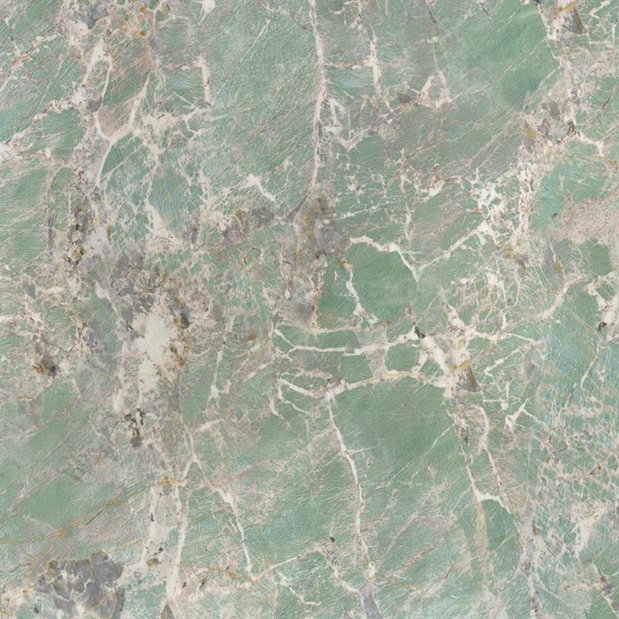 Jídelní stůl Giacomo (zelený mramor + černá) (pro 4 osoby)