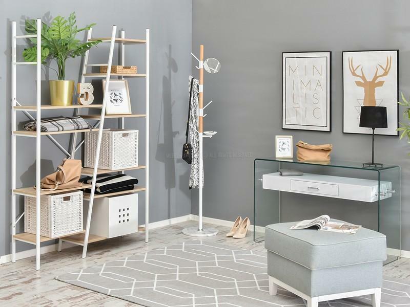 Věšák Flash (buk bílý + bílá)