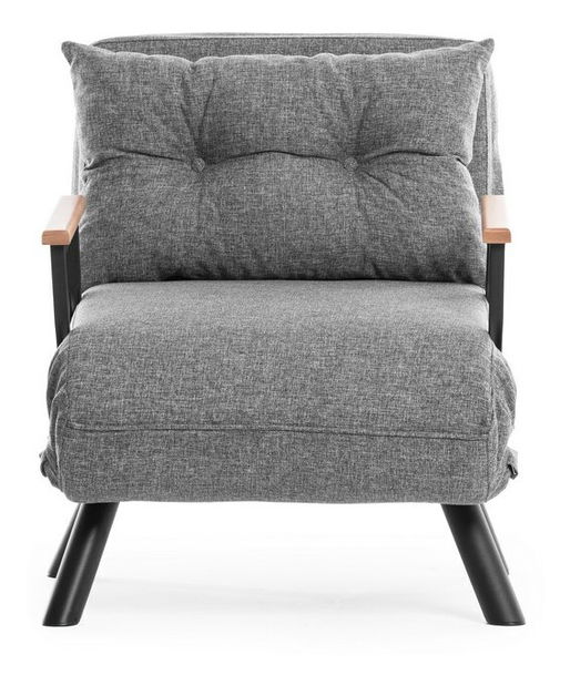 Rozkládací křeslo Sandy (Světlá šedá)