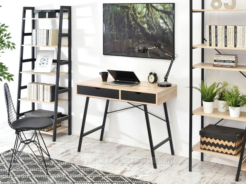 PC stolek Fallon (dub + černá)