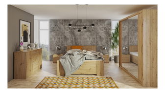 Komoda Bonaparte K2D4SZ (dub artisan)