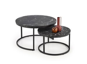 Set 2 ks. konferenčních stolků Jacarta (černá)