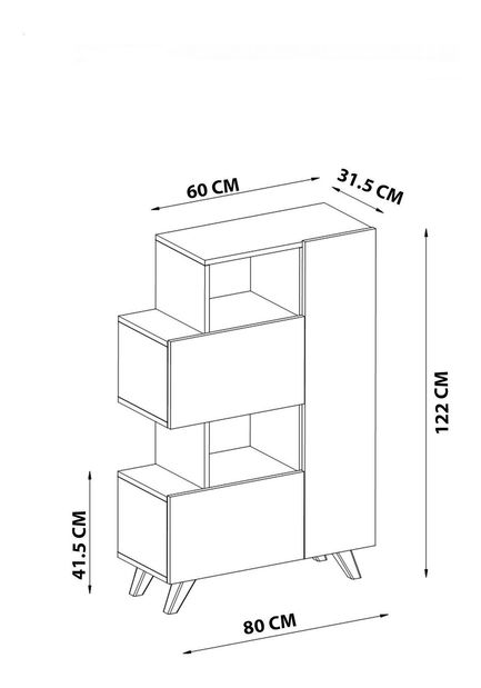 Botník (skříňka na boty) Nudasa (bílá)