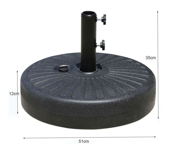 Základna slunečníka Tuff 2 (černá)