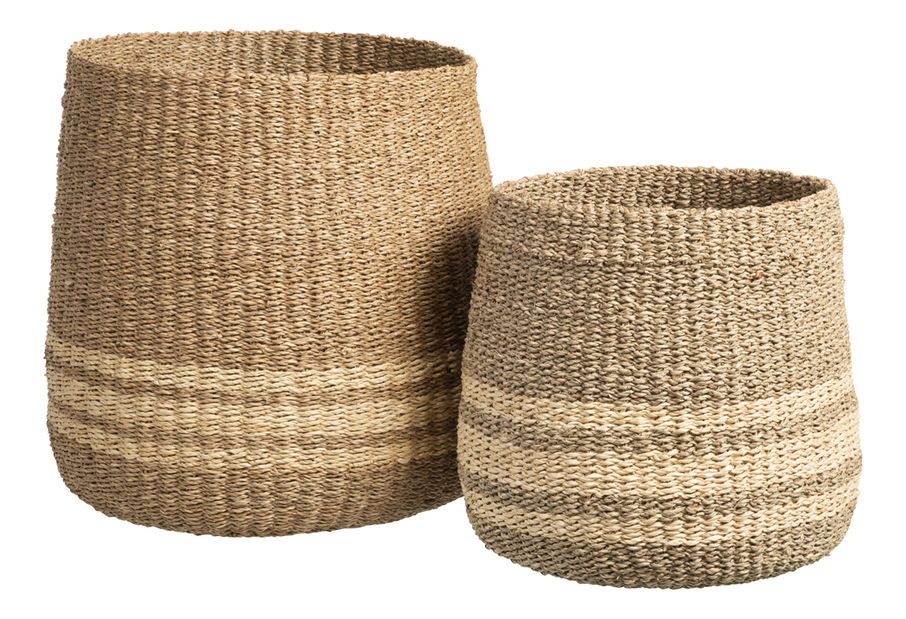 Koš (2 ks.) (Přírodní) 45x40x40cm