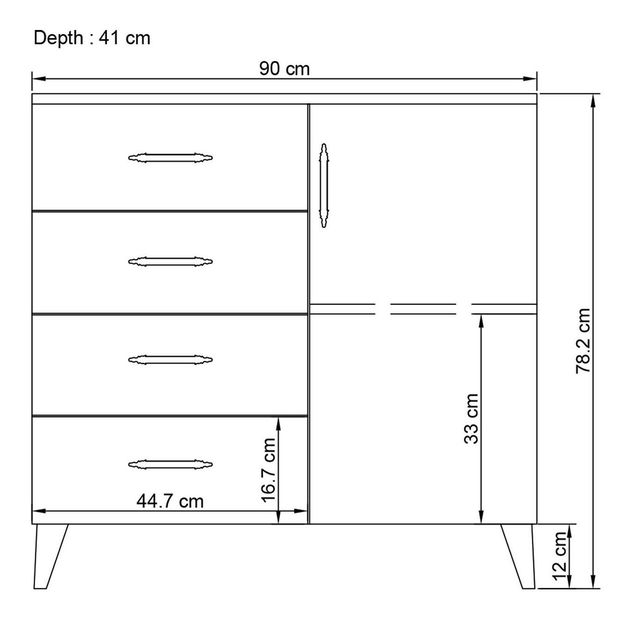 Studentský pokoj Larissa 003 (antracit)
