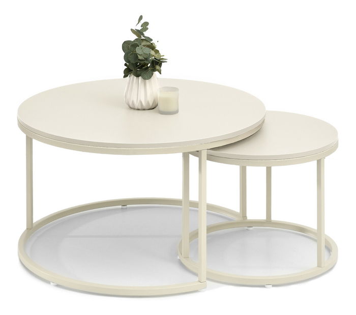 Konferenční stolek Krzaklewski (krémová)