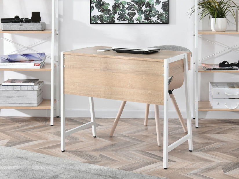 PC stolek Norway (dub + bílá)