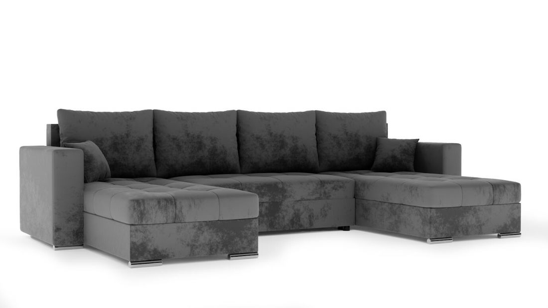 Rohová sedačka Josie U (tmavě hnědá) (P)