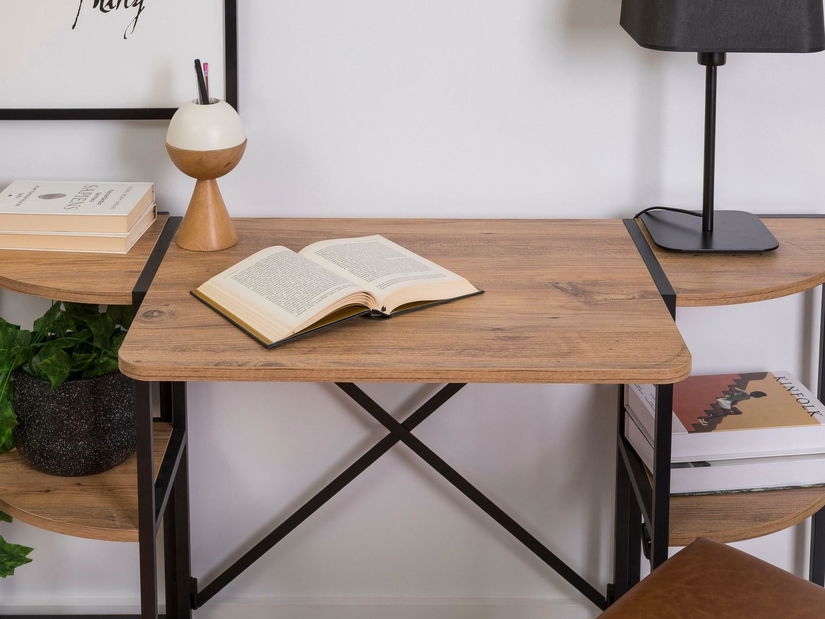 Psací stůl Punale 2 (borovice atlantická + černá)