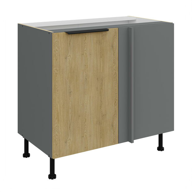 Dolní kuchyňská skříňka Carminia 105 ND 1F BB (dub cremona + antracit)