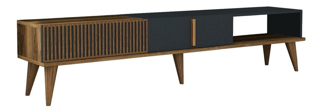 TV stolek/skříňka Tepeve (ořech + antracit)