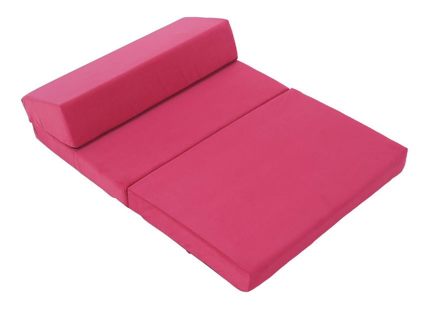 Rozkládací křeslo Viajado (tmavě růžová)