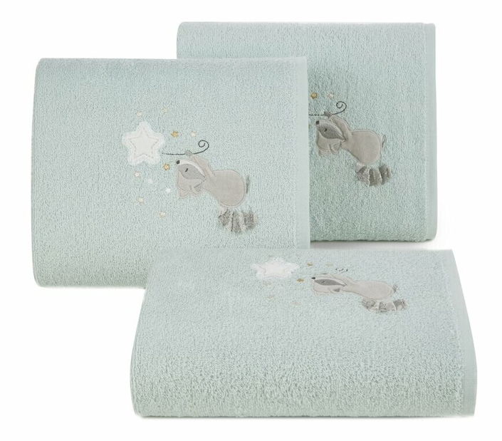 Sada ručníků 50x90 cm Bambino 8 (6 ks) (nebeská modrá)