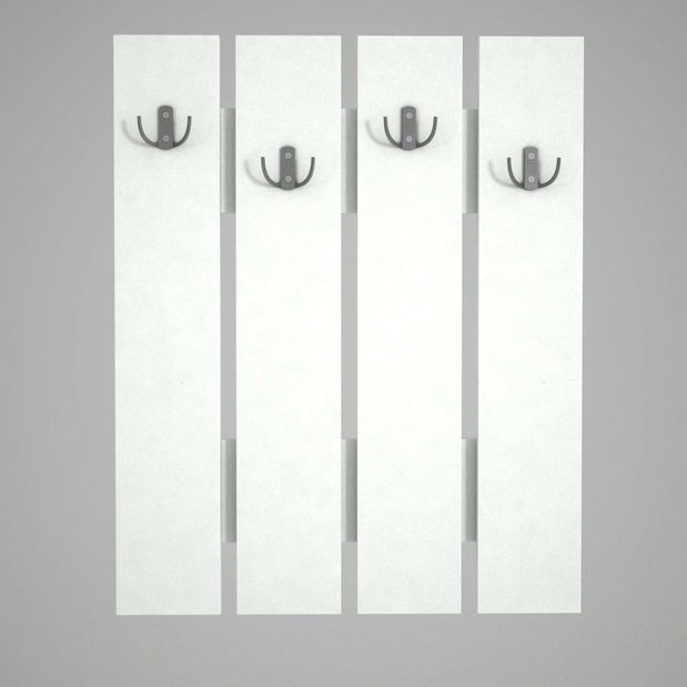 Věšákový panel Angus (Bílá)