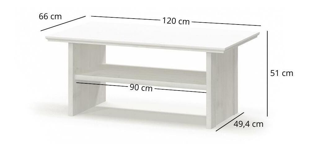 Konferenční stolek Incantatos (borovice andersen)